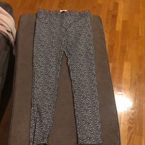 Primark black leopard jeggings